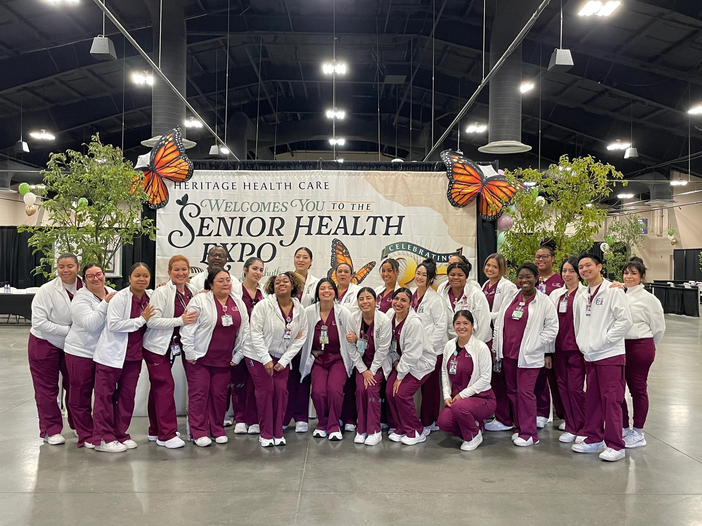 CCI students gathered at the Senior Health Expo
